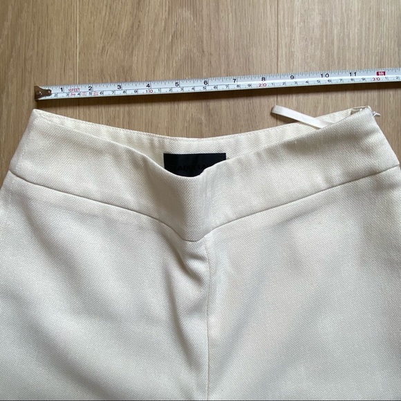 Blaque Label Off-White Textured Wide Leg Trousers - Picture 6 of 9